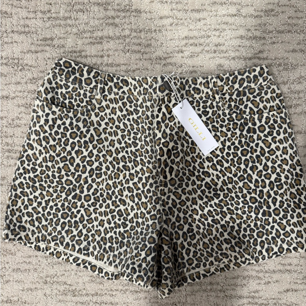 Gilli High Waist Brown and Black Shorts